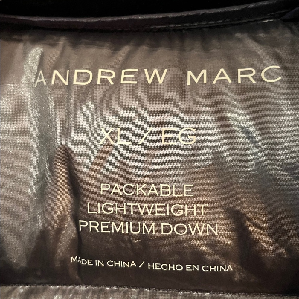 Andrew Marc Black Puffer Jacket